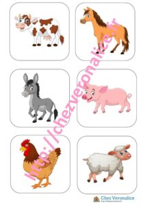 Les ombres animaux de la ferme - Chez Veronalice